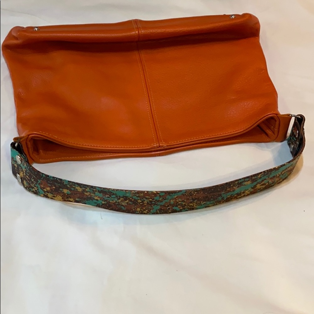 Katie Kalsi purse, 2 hand painted straps, dust bag